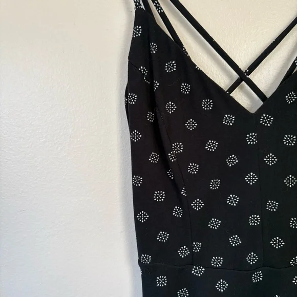 nine britton Lizzy Brushed Knit Dress Black Crisscross Back Size Small - Picture 7 of 12